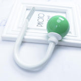 Maxbell 2pcs Curtain Holdback Draperies Holder with Colorful Ball Finials Green