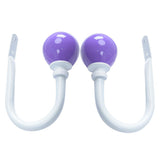 Maxbell 2pcs Curtain Holdback Draperies Holder with Colorful Ball Finials Purple