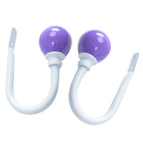 Maxbell 2pcs Curtain Holdback Draperies Holder with Colorful Ball Finials Purple
