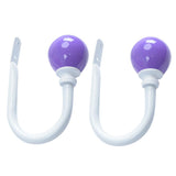 Maxbell 2pcs Curtain Holdback Draperies Holder with Colorful Ball Finials Purple