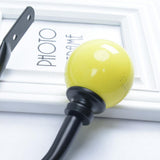 Maxbell 2pcs Decorative Metal Iron Curtain Drapery Holdbacks Wall Hooks Yellow