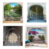 Maxbell 2 Panels 3D Digital Print Curtain Drapes+Hook+Mute Ring, Home Decor Style_2