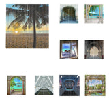 Maxbell 2 Panels 3D Digital Print Curtain Drapes+Hook+Mute Ring, Home Decor Style_11