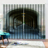 Maxbell 2 Panels 3D Digital Print Curtain Drapes+Hook+Mute Ring, Home Decor Style_11