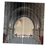 Maxbell 2 Panels 3D Digital Print Curtain Drapes+Hook+Mute Ring, Home Decor Style_13