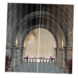 Maxbell 2 Panels 3D Digital Print Curtain Drapes+Hook+Mute Ring, Home Decor Style_13
