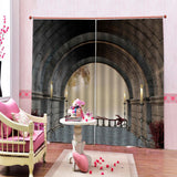 Maxbell 2 Panels 3D Digital Print Curtain Drapes+Hook+Mute Ring, Home Decor Style_13