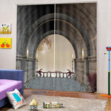 Maxbell 2 Panels 3D Digital Print Curtain Drapes+Hook+Mute Ring, Home Decor Style_13