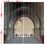 Maxbell 2 Panels 3D Digital Print Curtain Drapes+Hook+Mute Ring, Home Decor Style_13