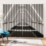 Maxbell 2 Panels 3D Digital Print Curtain Drapes+Hook+Mute Ring, Home Decor Style_17