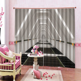 Maxbell 2 Panels 3D Digital Print Curtain Drapes+Hook+Mute Ring, Home Decor Style_17