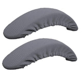 Max 1 Pair Stretch Chair Armrest Covers Desk Chair Arm Slip-Cover Gray