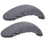 Max 1 Pair Stretch Chair Armrest Covers Desk Chair Arm Slip-Cover Gray