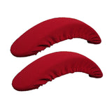 1 Pair Stretch Chair Armrest Covers Desk Chair Arm Slip-Cover Red
