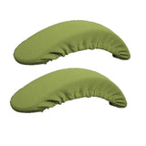 1 Pair Stretch Chair Armrest Covers Desk Chair Arm Slip-Cover Green