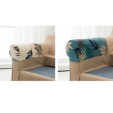 Max 2pcs Non-slip Stretch Polyester Furniture Sofa Armrest Cover Protector Beige