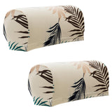 Max 2pcs Non-slip Stretch Polyester Furniture Sofa Armrest Cover Protector Beige