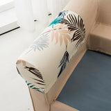 Max 2pcs Non-slip Stretch Polyester Furniture Sofa Armrest Cover Protector Beige