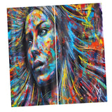 Max 2 Panels Digital Printing Light Reducing 3D Curtain for Living Room  D