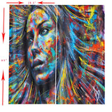 Max 2 Panels Digital Printing Light Reducing 3D Curtain for Living Room  D