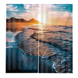 Max 2 Panels Digital Printing Light Reducing 3D Curtain for Living Room  E