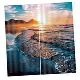 Max 2 Panels Digital Printing Light Reducing 3D Curtain for Living Room  E