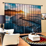Max 2 Panels Digital Printing Light Reducing 3D Curtain for Living Room  E