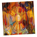 Max 2 Panels Digital Printing Light Reducing 3D Curtain for Living Room  F