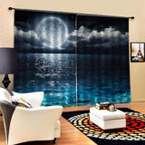 Max 2 Panels Digital Printing Light Reducing 3D Curtain for Living Room  G