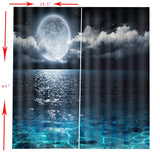 Max 2 Panels Digital Printing Light Reducing 3D Curtain for Living Room  G