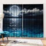 Max 2 Panels Digital Printing Light Reducing 3D Curtain for Living Room  G