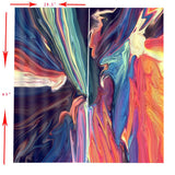Max 2 Panels Digital Printing Light Reducing 3D Curtain for Living Room  I