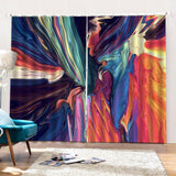 Max 2 Panels Digital Printing Light Reducing 3D Curtain for Living Room  I