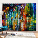 Max 2 Panels Digital Printing Light Reducing 3D Curtain for Living Room  J