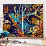 Max 2 Panels Digital Printing Light Reducing 3D Curtain for Living Room  L