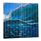 Max 2 Panels Digital Printing Light Reducing 3D Curtain for Living Room  M