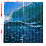 Max 2 Panels Digital Printing Light Reducing 3D Curtain for Living Room  M
