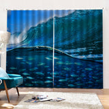 Max 2 Panels Digital Printing Light Reducing 3D Curtain for Living Room  M