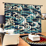 Max Creative  2 Panels 3D Digital Print Curtain Drapes+Hook+Mute Ring Style_2