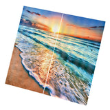 Max 2 Panels 3D Digital Print Curtain Drapes+Hook+Mute Ring Sea Wave_2