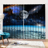 Max 2 Pcs/Panels Digital Printing Window Curtain Drapes for Bedroom Living Room