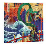 Max 2 Pcs/Panels Decorative Japanese Ukiyoe Style Digital Printing Curtain Drape