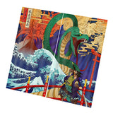 Max 2 Pcs/Panels Decorative Japanese Ukiyoe Style Digital Printing Curtain Drape
