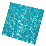 Max 2 Pcs/Panels Decorative Blue Waves Digital Printed Waterproof Curtain Drape