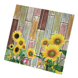 Max 2Pcs/Panels Decorative Sunflower Image Digital Printing Window Curtain Drape