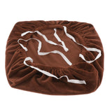 Max Velvet Stretch Chair Seat Cover Protector Office Chair Slipcover Camel