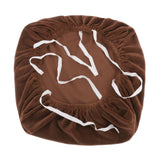 Max Velvet Stretch Chair Seat Cover Protector Office Chair Slipcover Camel