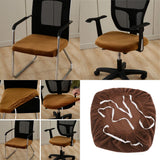 Max Velvet Stretch Chair Seat Cover Protector Office Chair Slipcover Camel
