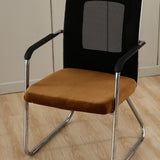 Max Velvet Stretch Chair Seat Cover Protector Office Chair Slipcover Camel