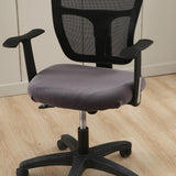 Max Velvet Stretch Chair Seat Cover Protector Office Chair Slipcover Deep Grey